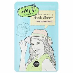 Тканевая маска после поездки снимающая усталость Holika Holika After Mask Sheet Taking a Trip фото