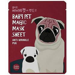 Антивозрастная тканевая маска &bq;Мопс&bq; Holika Holika Baby Pet Magic Mask Sheet Anti-Wrinkle Pug фото