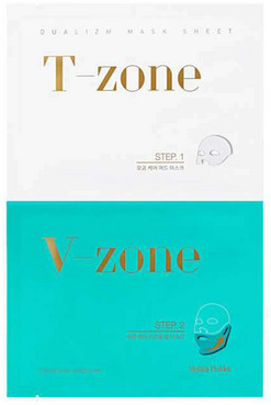 Подвійна тканинна маска Holika Holika Dualizm Mask Sheet Pore Care & Moisture Lifting фото