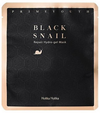 Гідрогелева маска з фільтратом чорного равлика Holika Holika Prime Youth Black Snail Repair Mask Sheet фото