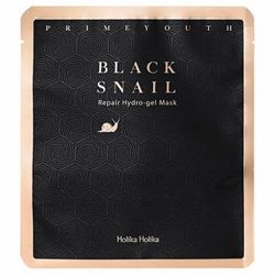 Гидрогелевая маска с фильтратом чёрной улитки Holika Holika Prime Youth Black Snail Repair Mask Sheet фото