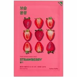 Тканевая маска &bq;Клубничная&bq; Holika Holika Pure Essence Mask Strawberry фото