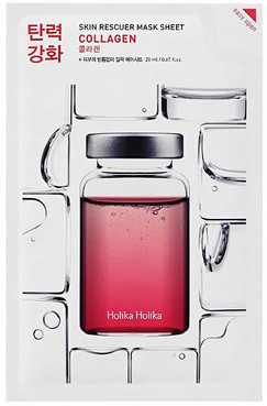 Тканинна маска-ліфтинг для обличчя, з колагеном Holika Holika Skin Rescuer Mask Sheet Collagen фото