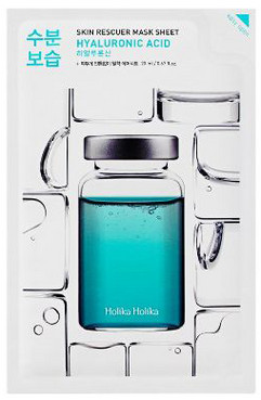 Тканинна маска для обличчя з гіалуроновою кислотою Holika Holika Skin Rescuer Mask Sheet Hyaluronic Acid фото
