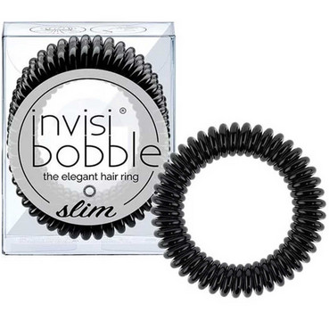 Резинка-браслет для волосся Invisibobble Slim True Black фото