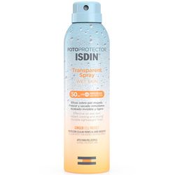 Спрей солнцезащитный для тела Isdin Fotoprotector Transparent Spray Wet Skin SPF 50+ фото