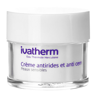 антивіковий крем проти зморшок і темних кіл навколо очей ivatherm anti-wrinkle & anti dark circle eye contour фото