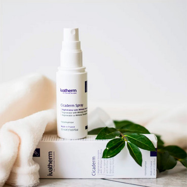 відновлюючий спрей з екстрактом мімози ivatherm cicaderm spray tissue regenerator with mimoza tenuiflora фото
