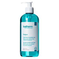 Гель-пінка для комбінованої та жирної чутливої шкіри Ivatherm Ivapur Purifying Cleansing Gel фото