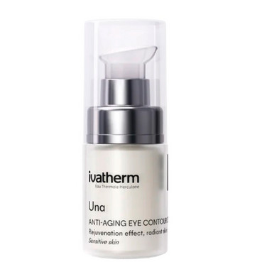 антивіковий крем для чутливої шкіри навколо очей ivatherm una anti-aging eye contour cream фото