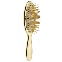 Массажная щетка для волос Janeke Golden Pneumatic Brush Small With Gold Pins фото