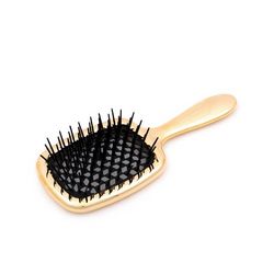 Щётка прямоугольная золотистая Janeke Rectangular Hairbrush Gold фото