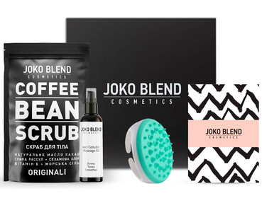 Антицелюлітний комплекс Joko Blend Body Shape (scrub/200g + oil/100ml + brush) фото