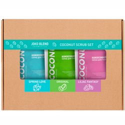Набор скрабов на основе кокосовой стружки Joko Blend Coconut Body Scrub (scrub/3pieces/50g) фото