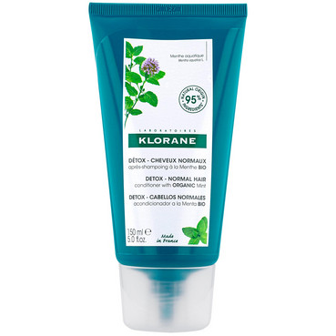 Бальзам-ополіскувач БІО з екстрактом водної м'яти Klorane Anti-Pollution Protective Conditioner With Aquatic Mint фото