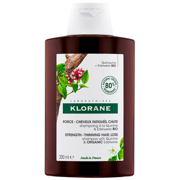 Шампунь БІО з хініном та едельвейсом при випадінні волосся Klorane Force Shampoo Anti-Hair Loss with Quinine & Organic Edelweiss фото