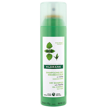 Сухой себорегулирующий шампунь с экстрактом крапивы для жирных волос Klorane Nettle SeboRegulating Dry Shampoo for Oily Hair фото