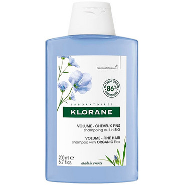 Шампунь БІО з волокнами льону для об'єму Klorane Shampoo With Organic Flax фото