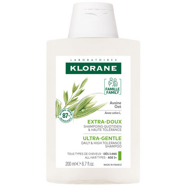 Ультра-ніжний шампунь з вівсяним молочком для всієї родини Klorane Ultra-Gentle Shampoo With Oat фото