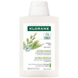 Ультра-ніжний шампунь з вівсяним молочком для всієї родини Klorane Ultra-Gentle Shampoo With Oat фото