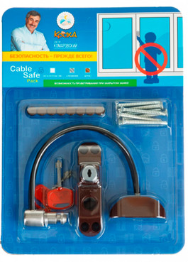 Блокуючі замки для вікон Кроха Safe Pack Cable фото