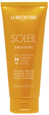 Водостійка сонцезахисна емульсія La Biosthetique Soleil Emulsion SPF 25 фото