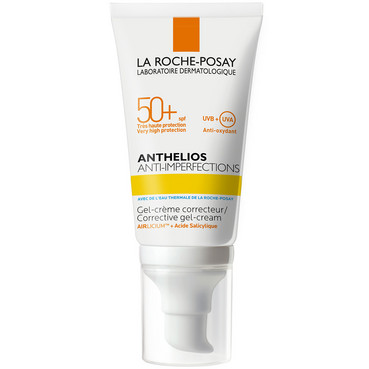 Гель-крем АНТЕЛІОС сонцезахисний коригуючий для жирної проблемної і схильної до акне шкіри, SPF50+ фото