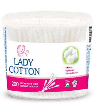 Ватні палички в баночках Lady Cotton фото