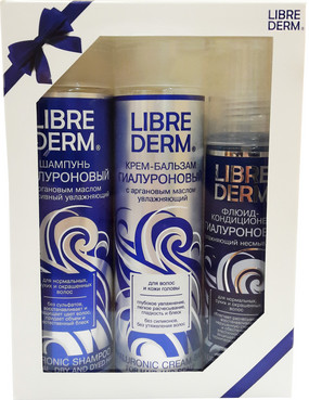 Набір Гіалуроновий догляд за волоссям Librederm (sh/250 ml + bl/250 ml + cd/150 ml) фото