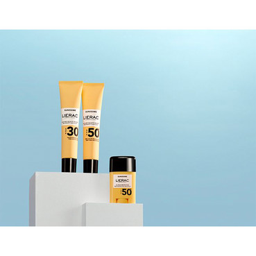 сонцезахисний флюїд для обличчя з spf 50+ lierac sunissime the velvety sun fluid spf50+ фото