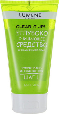 Засіб 2 в 1 для глибокого очищення Lumene Clear It Up Deep Purifying Daily Scrub фото