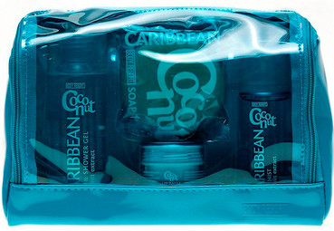 Набір з екстрактом кокоса Mades Cosmetics Body Resort (sh/gel/100ml + body/mist/50ml + lip/balm/15ml + soap/50g) фото