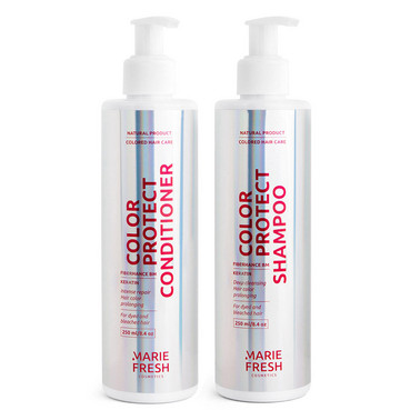 Набір для фарбованого волосся Color Protect Marie Fresh Cosmetics Gift Set Colored Hair Care (h/shm/250ml + h/cond/250ml) фото