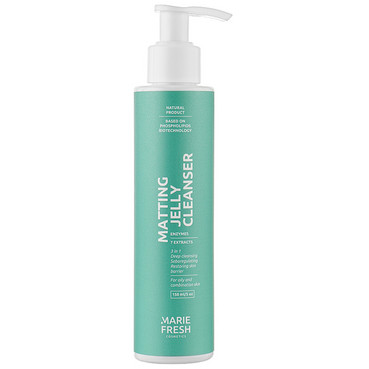 Матуючий гель для вмивання жирної та комбінованої шкіри Marie Fresh Cosmetics Matting Jelly Cleanser фото