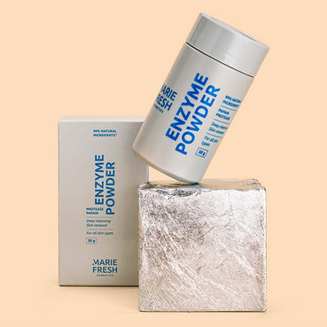 ензимна пудра для всіх типів шкіри обличчя marie fresh cosmetics enzyme powder фото