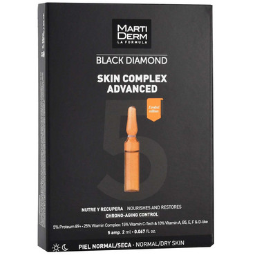 Ампули для сухої та нормальної шкіри обличчя MartiDerm Black Diamond Skin Complex Advanced фото