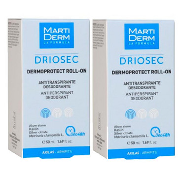 Набор Дриосек Дермопротект шариковых дезодорант-антиперспирантов MartiDerm Driosec Dermaprotect Roll-on Set (2*50ml) фото