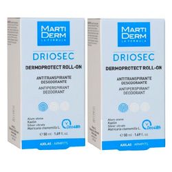 Набор Дриосек Дермопротект шариковых дезодорант-антиперспирантов MartiDerm Driosec Dermaprotect Roll-on Set (2*50ml) фото
