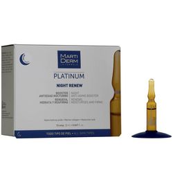 Нічні антивікові ампули для обличчя MartiDerm Platinum Night Renew Ampoules фото