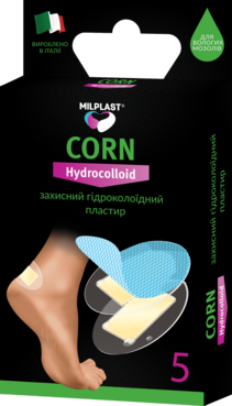 Захисний гідроколоїдний пластир (УЦІНКА) Milplast Corn Hydrocolloid фото