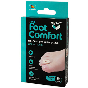 Пом'якшуюча подушка для мозолів Milplast Foot Comfort фото