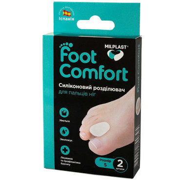 Силіконовий розділювач для пальців ніг (УЦІНКА) Milplast Foot Comfort фото