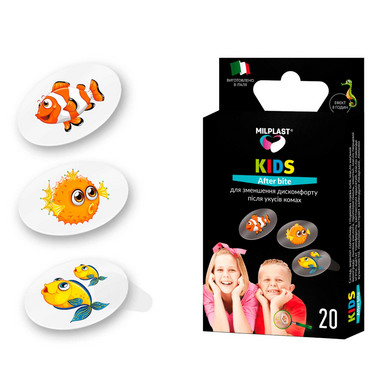 детские пластыри после укусов насекомых milplast kids after bite фото