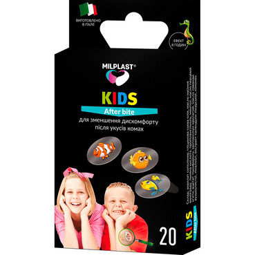 Детские пластыри после укусов насекомых Milplast Kids after Bite фото