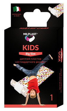 Дитячий пластир нестандартного розміру (50 x 6 см) Milplast Kids Big Size фото