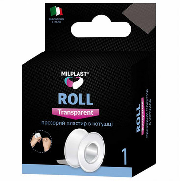 Прозорий пластир в котушці Milplast Roll Transparent фото