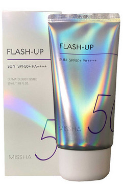 Сонцезахисний крем для обличчя Missha Flash-Up Sun SPF50+/PA++++ фото