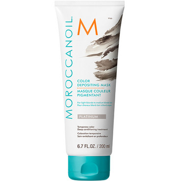 Тонуюча маска для волосся Moroccanoil Color Depositing Mask Platinum фото