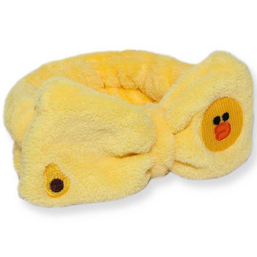 Пов'язка для волосся жовта з бантом фото