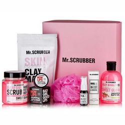 Коробочка красоты для женщин Mr.Scrubber Beauty Box For Girl №2 (mask/100 g + sh/gel/275 ml + b/scr/300 g + nail/complex/10 ml + lip/scr/40 g + sponge) фото
